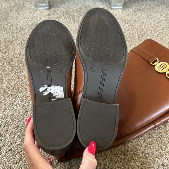 Tommy Hilfiger 9.5M Brown Cognac Tall Autumn Boots - Picture 8 of 15